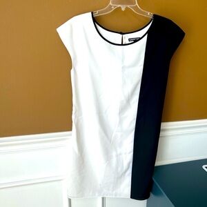 Express Black and White Colorblock Dress Size Small Cocktail 90s Y2K